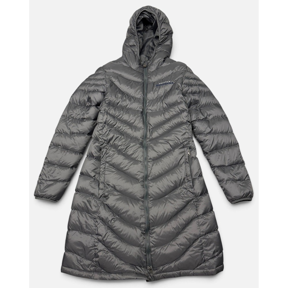 Seattle Seahawks NFL Pro Line Quilted Puffer Down Long Coat Gray Women's Medium